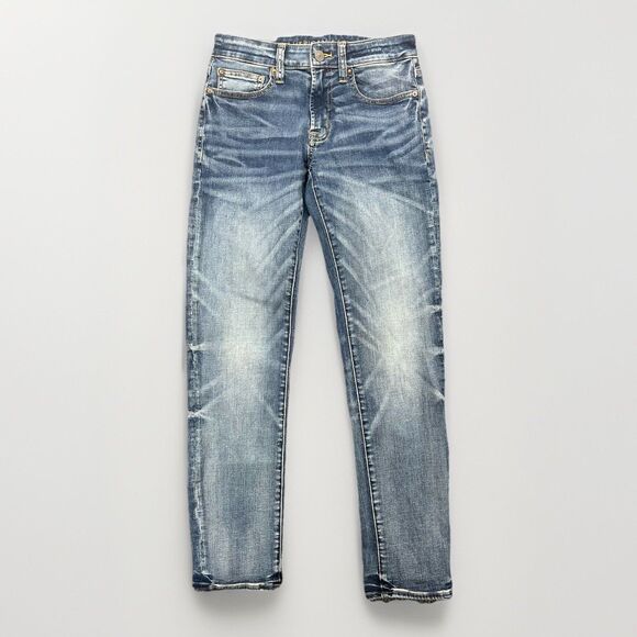 American Eagle Jeans Men 28x32 Straight Slim Medium Wash Original Taper - Picture 1 of 7